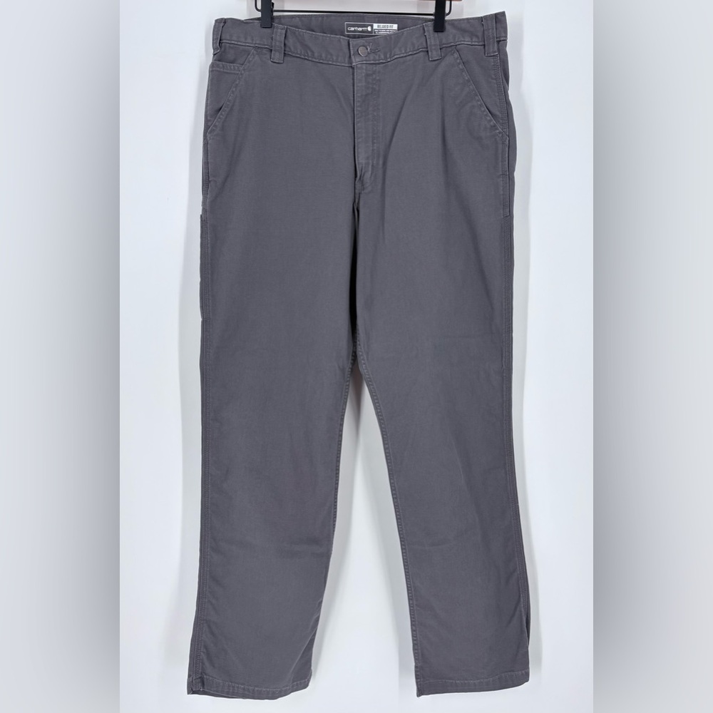 Carhartt Men’s Relaxed Fit Canvas Utility Gray Pants